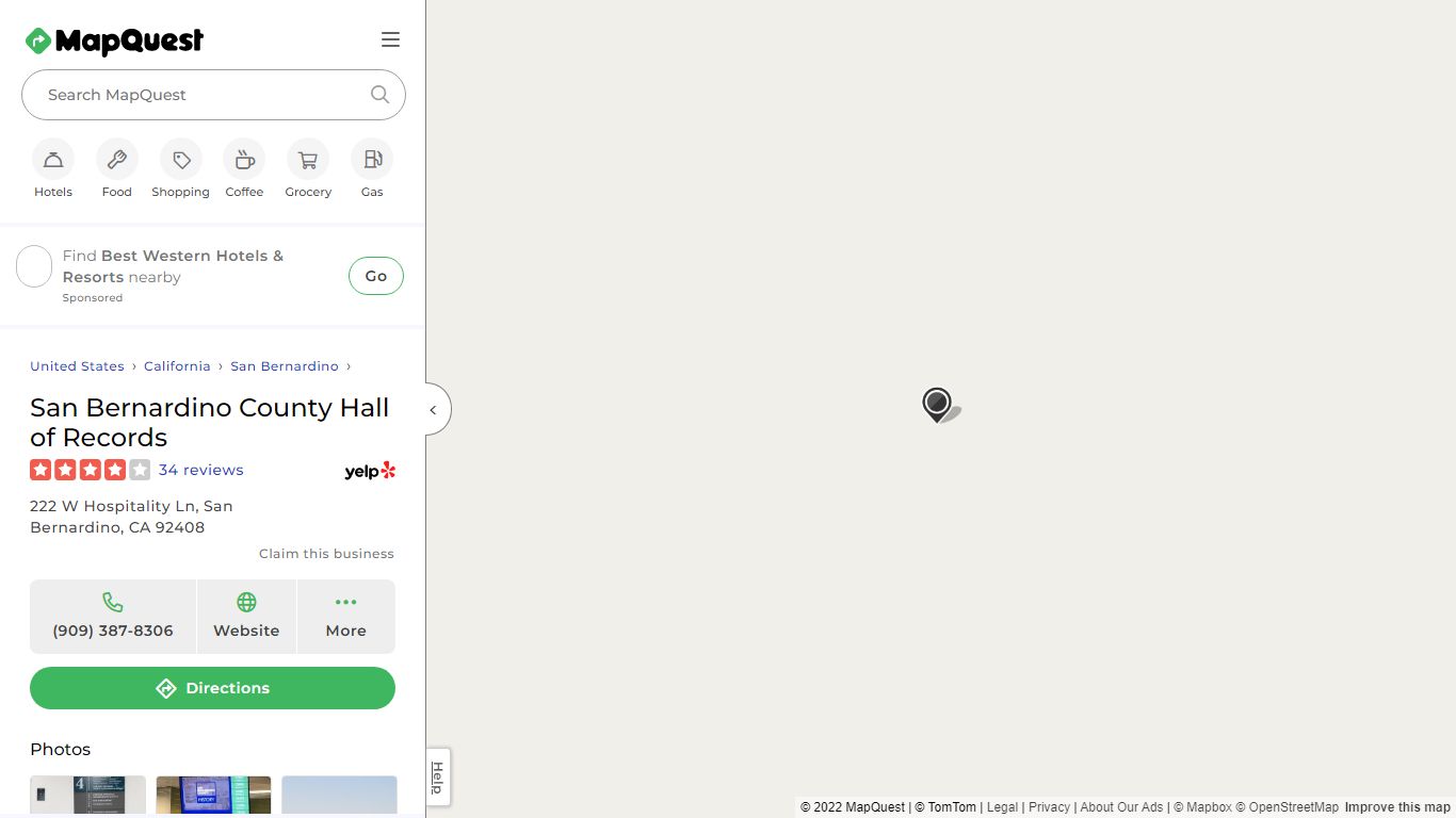 San Bernardino County Hall of Records - MapQuest